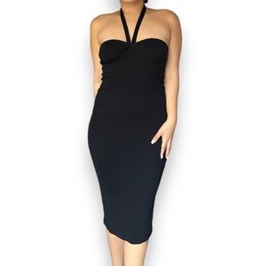 Zara Black MIDI Dress